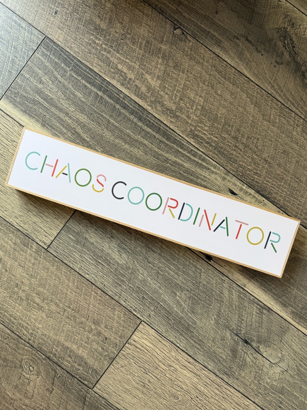 NWOT Sheffield Home Chaos Coordinator Colorful Home Decor Shelf Wall